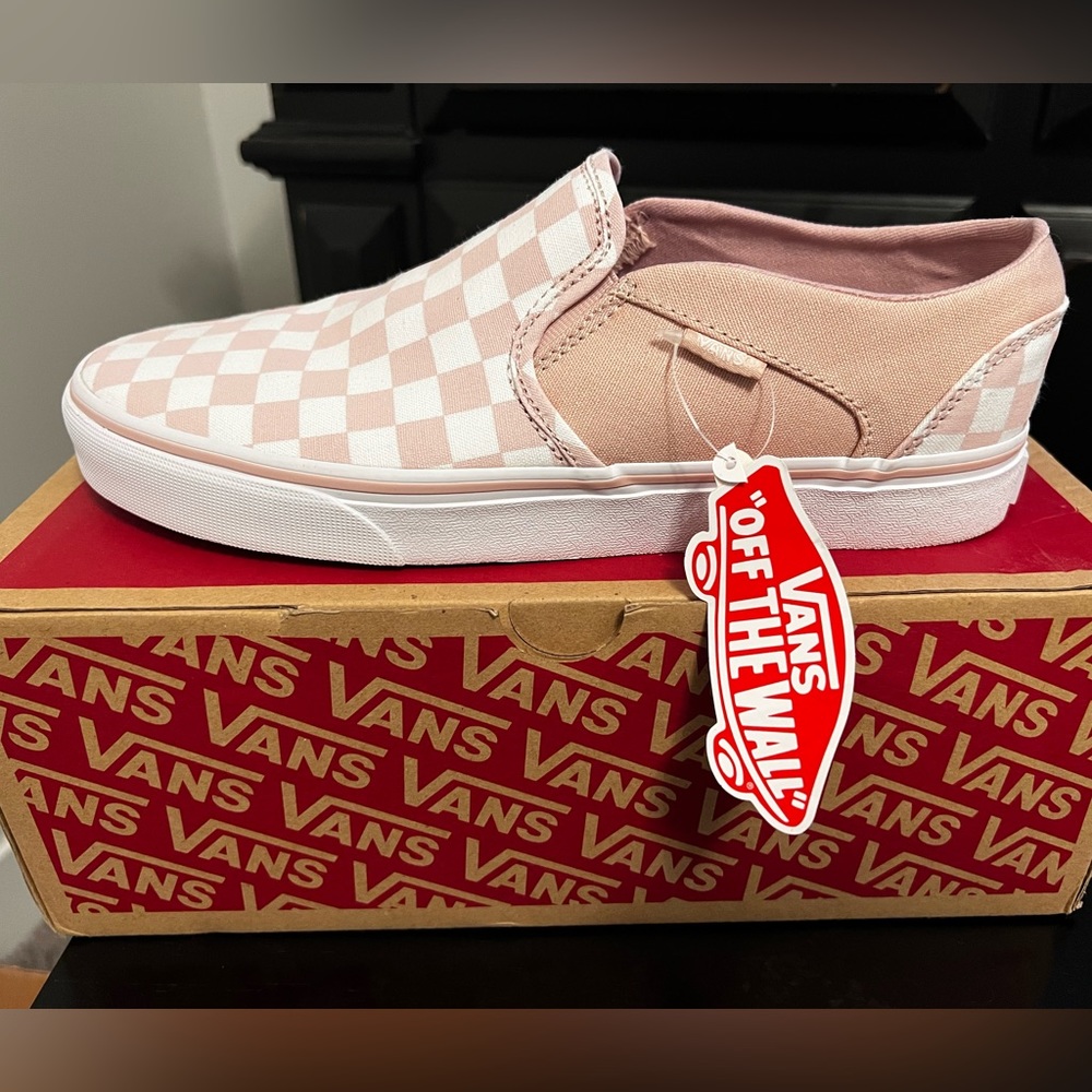 Vans Sepia Checkerboard Slip on